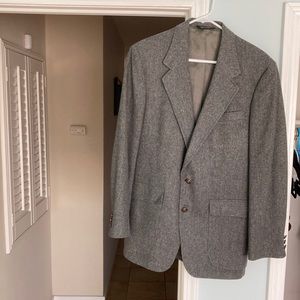 Grey 100% Wool Sports Coat